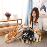 20/35cm Lovely Shiba Inu Dog Plush Toys Cute Sitting Lying Puppy Dolls Stuffed Soft Animal Toy Children Baby Birthday Gifts