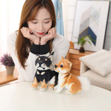 20/35cm Lovely Shiba Inu Dog Plush Toys Cute Sitting Lying Puppy Dolls Stuffed Soft Animal Toy Children Baby Birthday Gifts