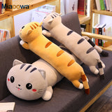 130cm Cute Soft Long Cat Pillow Plush Toys Stuffed Pause Office Nap Pillow Bed Sleep Pillow Home Decor Gift Doll for Kids Girl