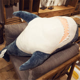 80/100/140cm Giant Shark skin Plush Toy Soft Plush Shark Skin Semi-finished Coat Fish Pillow Toys Dolll Gift for Kids Child