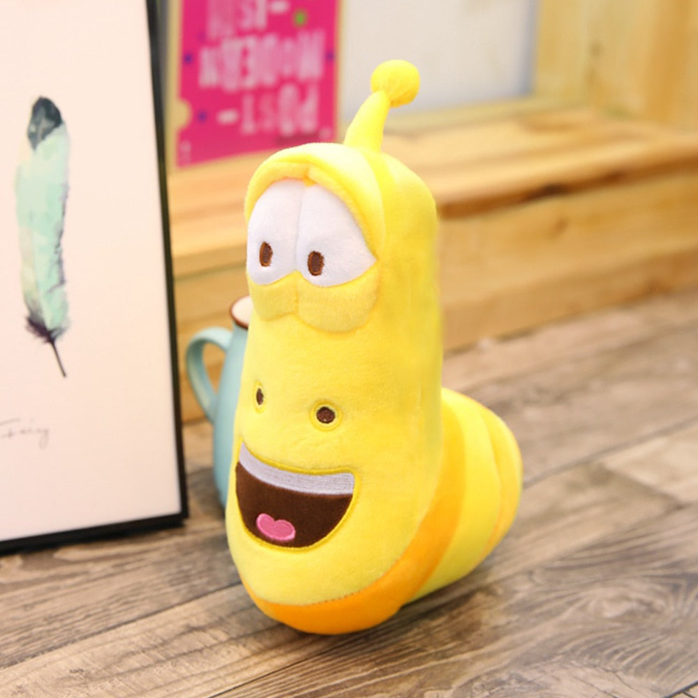 15/18cm Lovely Korean Anime Fun Insect Slug Creative Larva Plush Toys Cute Stuffed Worm Dolls For Children Birthday Gift Hobbies