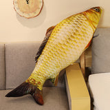 30-80cm 3D Simulation Gold Fish Plush Toys Stuffed Soft Animal Carp Plush Pillow Creative Sofa Pillow Cushion Gift Kids Toy