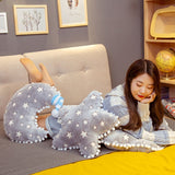 Funny Plush Sky Series Luminous Cloud Moon Star Pillow Soft Cushion Kawaii Stuffed Toys For Children Baby Kids Toy Girl Gift