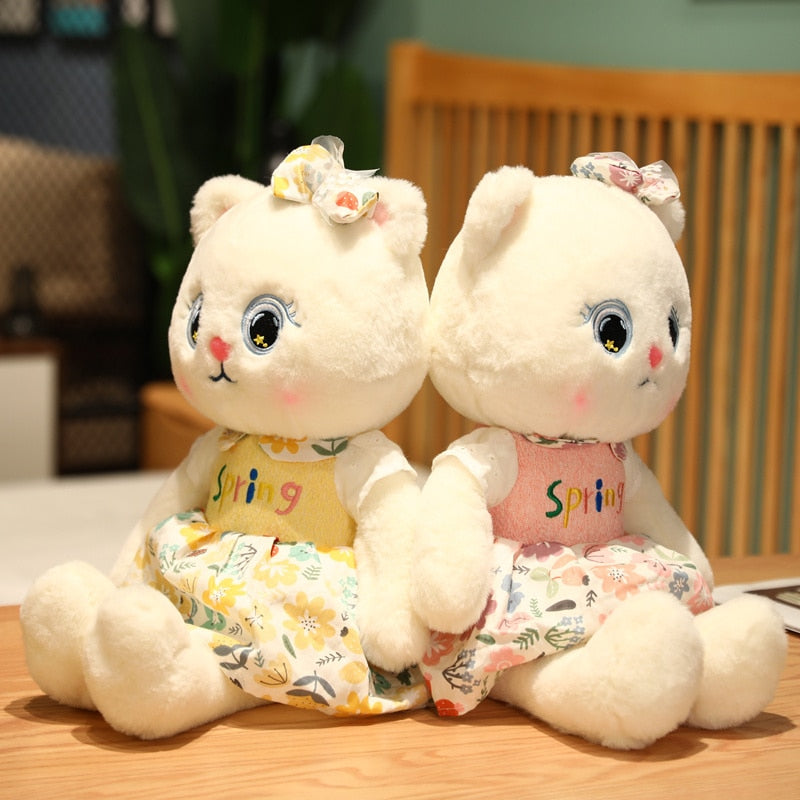 35/50/65CM Sweet Animal Cat Plush Toys Cute Kitten Wear Skirt Dolls Soft Stuffed Pillow for Girlfriend Lover Baby Present