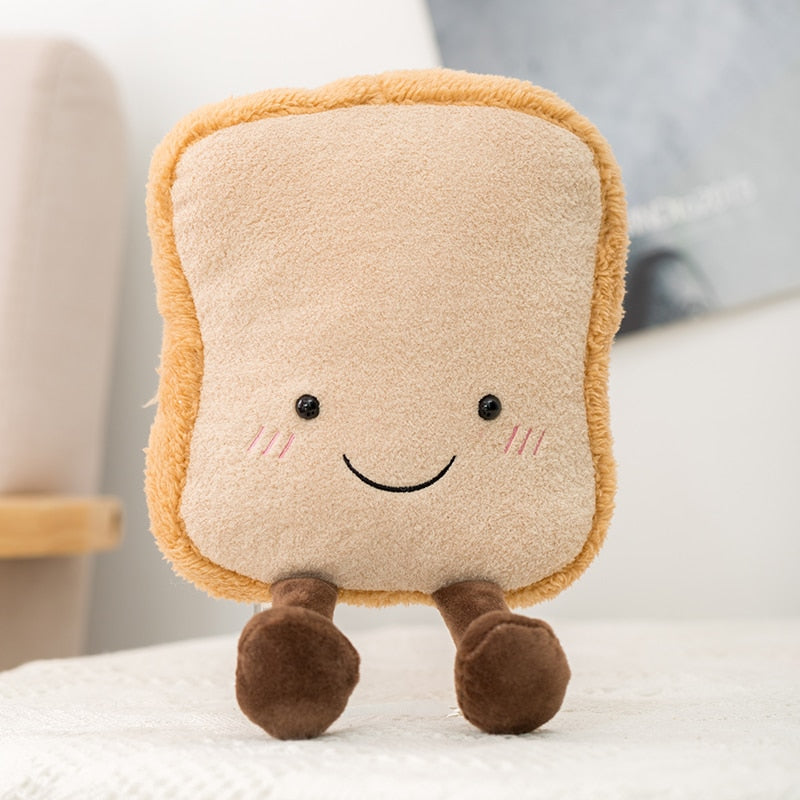 New Style Cute Plush Toast Bread Pretzel Croissant Baguette Toy Stuffed Food Bread Soft Doll Kids Baby Toys Birthday Decor Gift