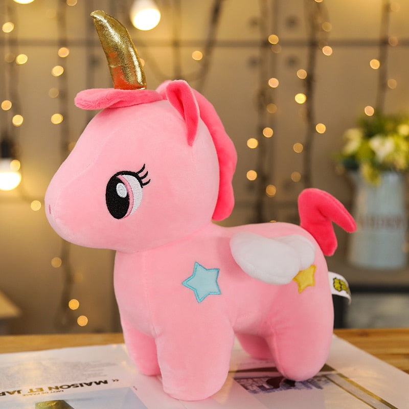 10-20cm Soft Unicorn Plush Toy Baby Kids Appease Sleeping Pillow Doll Animal Stuffed Plush Toy Birthday Gifts for Girls Children