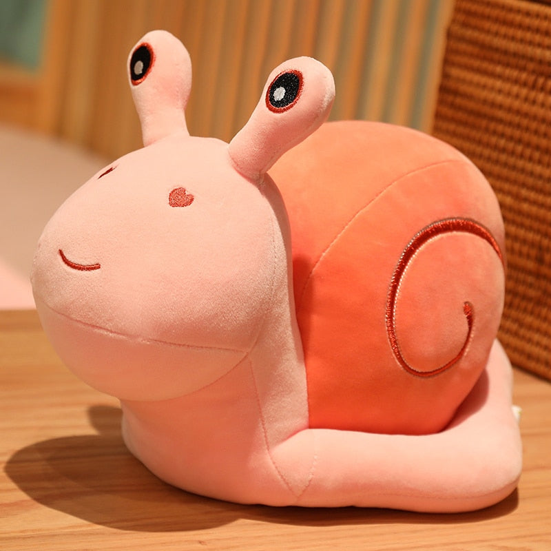 20-60cm Cartoon Snails Plush Toys Lovely Animal Pillow Stuffed Soft Kawaii Snail Dolls Sofa Cushion Cute Birthday Gift for Girls