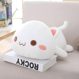35/50/65cm Kawaii Lying Cat Plush Toys Stuffed Cute Cat Doll Lovely Animal Pillow Soft Cartoon Cushion Kid Christmas Gift