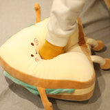 Simulation Food Sandwich Cake Plush Toy Cute Bread Stuffed Doll Soft Nap Sleep Pillow Sofa Bed Cushion Creative Birthday Gift