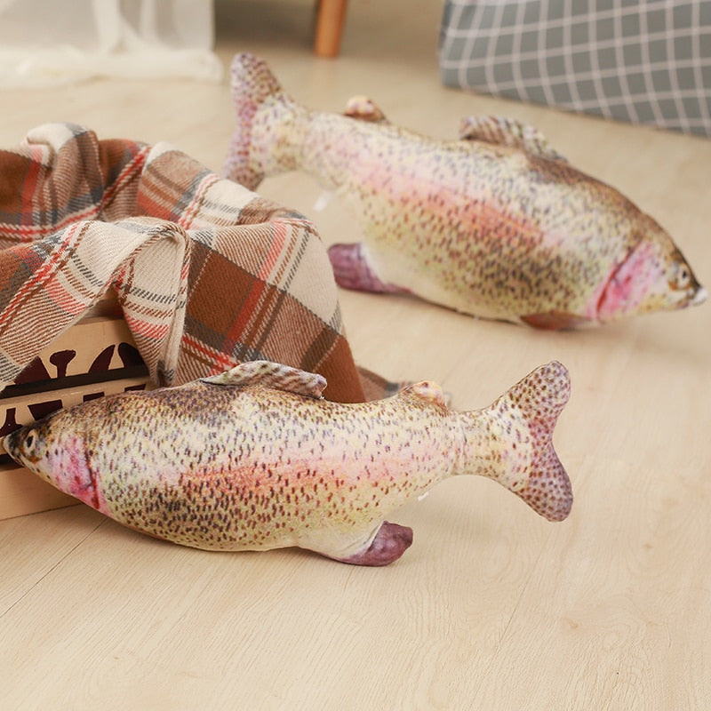 100cm Cute Simulation Fish Plush Toy Stuffed Animal Trout Weever Toys Dolls Kids Children Funny Soft Pillow Party Gifts