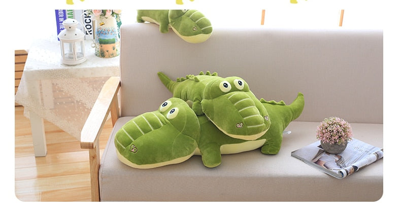 50-110cm Simulation Crocodile Plush Toys Stuffed Soft Animal Plush Cushion Pillow Doll for Kids Home Decor Gift for Children