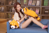 Kawaii Raccoon Plush Pillow Lovely Toys Soft Stuffed Down Cotton Animal Cushion Dolls for Kids Baby Christmas Birthday Gifts