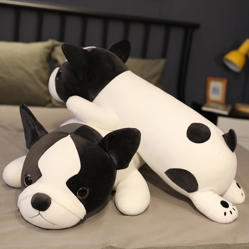 80-120cm Lying French Bulldog Plush Toys Staffed Cute Dog Puppy Animal Doll Soft Long Sleep Pillow Cushion Kids Girls Gift