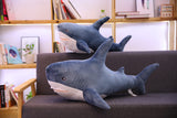 80/100/140cm Giant Shark skin Plush Toy Soft Plush Shark Skin Semi-finished Coat Fish Pillow Toys Dolll Gift for Kids Child