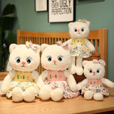 35/50/65CM Sweet Animal Cat Plush Toys Cute Kitten Wear Skirt Dolls Soft Stuffed Pillow for Girlfriend Lover Baby Present
