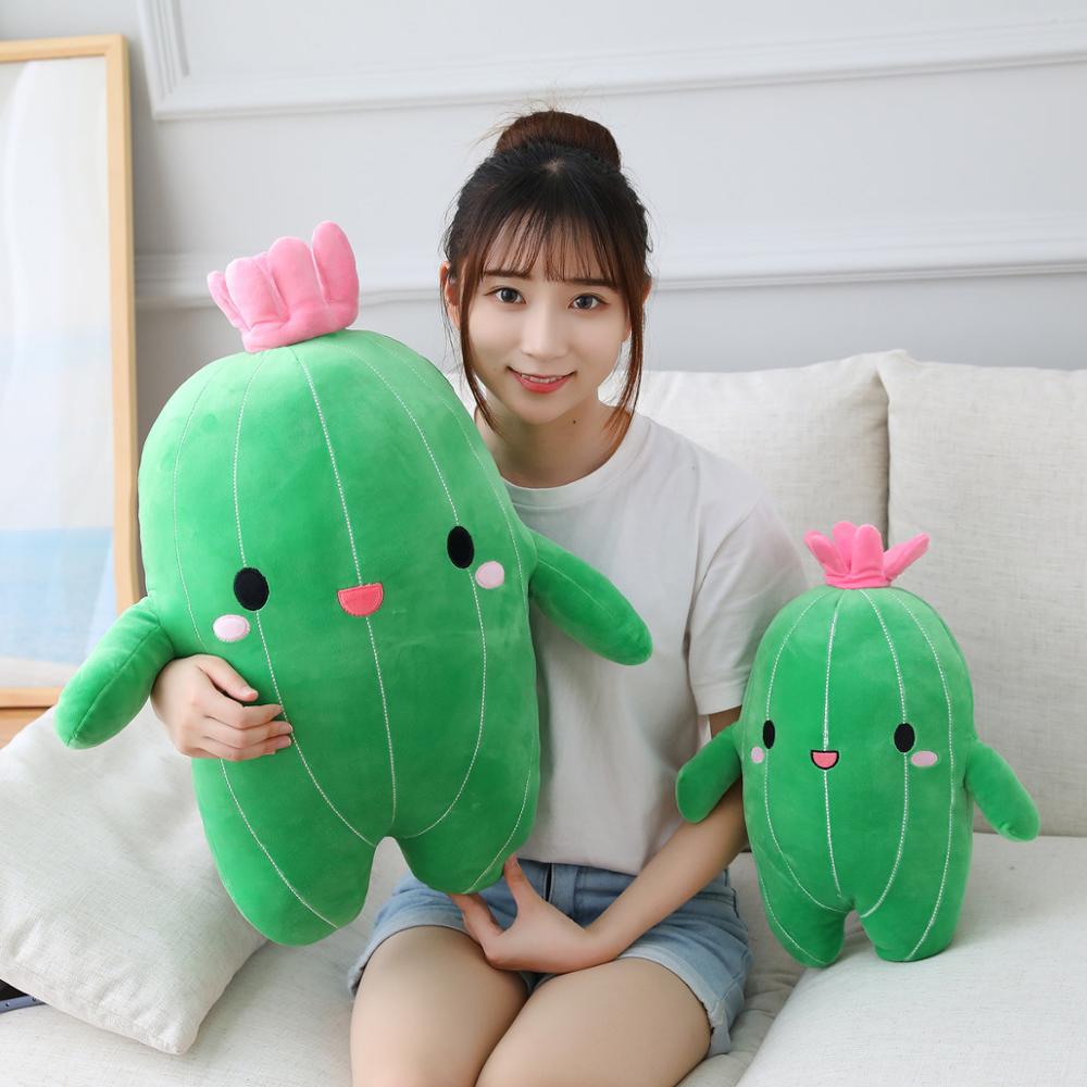 25/40/65CM Kawaii Plush Cactus Toys Stuffed Soft Plant Dolls Pillow for Children Baby Kids Toys Birthday Decoration Gifts
