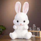 45-55CM Lovely Sitting Rabbit Plush Toys Kawaii Long Ear Bunny Plush Pillow Stuffed Soft Dolls Children Birthday Brinquedos Gift