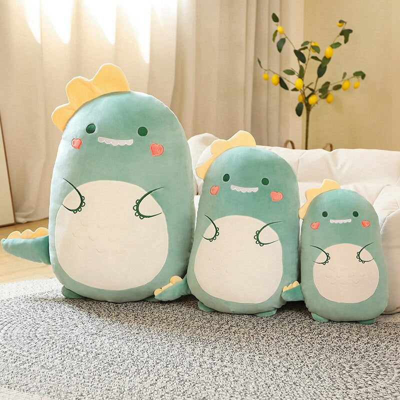 45/80CM Squishy Toy Kawaii Animal Fat Dinosaur Shiba Inu Dog Pillow Plush Toys Cute Rabbit Doll Girls Bed Sleeping Cushion