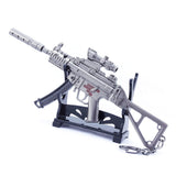[18CM~7.08"] HK MP5-K Submachine Gun Metal Thermal Weapon Model PUBG Game Peripheral 1/6 Doll Equipment Keychain Ornament Decoration Toy