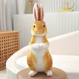 Simulation Bunny Plush Stuffed Animal Realistic Rabbit Plushie Rabbit Toys Gift for Kid Kawaii Doll For Children Christmas Gifts