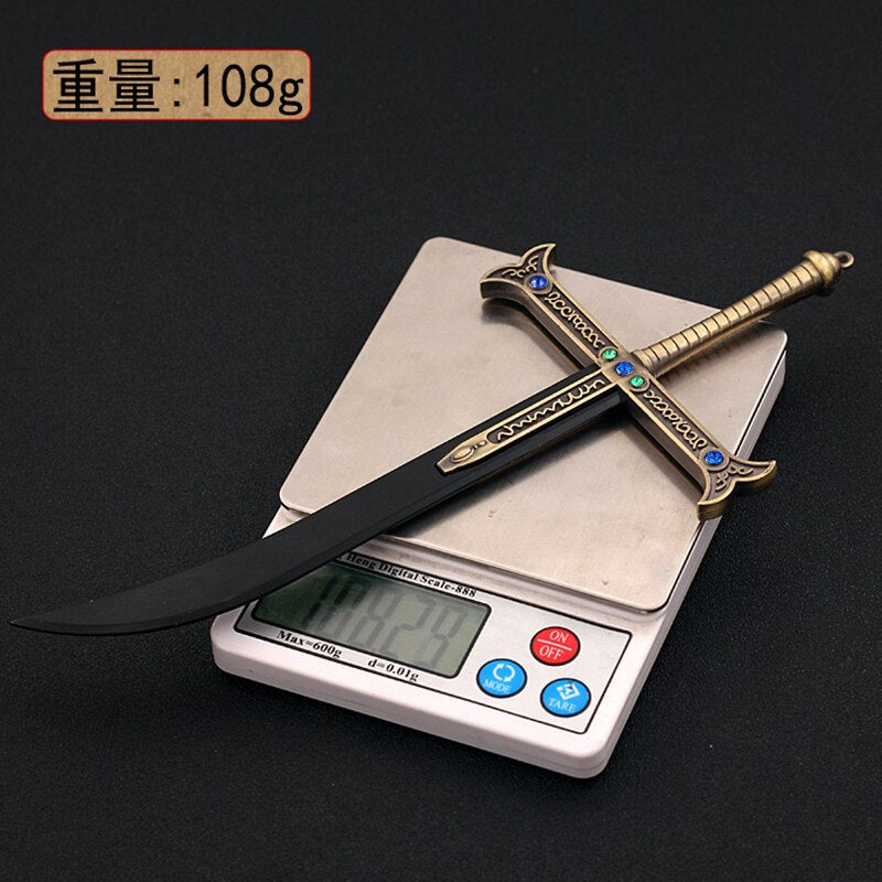 Yoru Sword Miniature Alloy Dracule Mihawk Metal Black Blade 