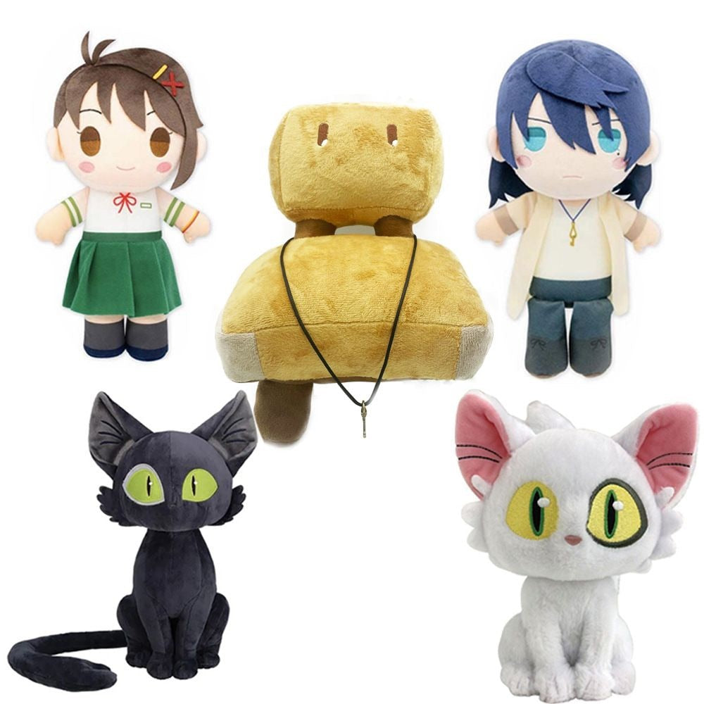 28cm Suzume No Tojimari Plush Toy Daijin Cat and Sadaijin Black Cat すずめ Movie Character Kids Birthday Gifts