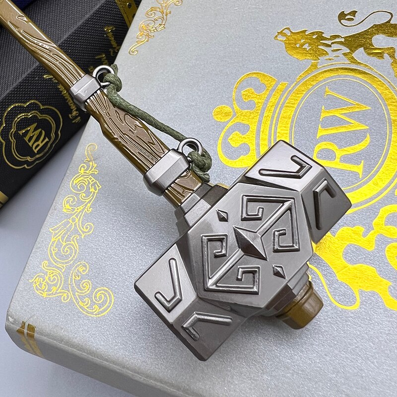 [18CM~7.08"] Iron Sledgehammer Link LoZ Breath of the Wild Tears of the Kingdom Game Peripheral Metal Weapon Model Decoration Crafts Toy