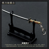 [14cm~5.51"] Hyourinmaru BLEACH Hitsugaya Toushirou Japanese Anime Peripheral Blade Machete Sabre Metal Weapon Model Keychain Boy Crafts