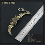 [12CM~4.72"] Twin Blades of Azzinoth Illidan Stormrage WOW Game Peripherals Metal Weapons Miniatures Ornament Decoration Crafts Keychain