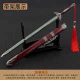 [22CM~8.66"] Chinese Style Ancient Famous Sword Full Metal Cold Weapon Model Doll Toys Equipment Accessories Ornament Craft Decoration