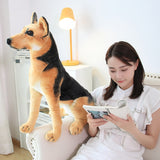 23-66CM Real Life Dogs Plush Toy Standing Collie Spot Dog Stuffed Soft Simulation Animal Dolls for Children Boys Gifts