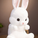45-55CM Lovely Sitting Rabbit Plush Toys Kawaii Long Ear Bunny Plush Pillow Stuffed Soft Dolls Children Birthday Brinquedos Gift