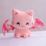 30/40CM Cute Pink Japanese Cherry Blossom Kimono Style Flying Wings Bat Plush Toy Stuffed Bats Plushies for Kids Birthday Gift