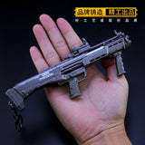 [15CM~5.90"] DBS DP-12 Shotgun PUBG Game Peripheral Metal Gun Weapon Model Keychain 1/6 Soldier Equipment Military War Miniatures Crafts