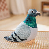 20cm Lifelike Bird Plush Toys Simulation White Green Pigeon Lovely Magpie Stuffed Animal Doll Photography Props Home Decor Gifts