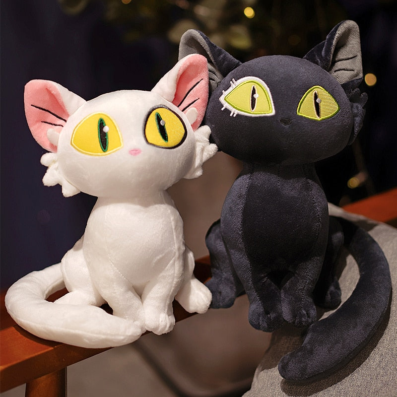 Cartooon Suzume No Tojimari Plush Toy Daijin Cat and Sadaijin Black Cat すずめ Movie Character Doll Kids Children Birthday Gifts