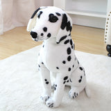 23-66CM Real Life Dogs Plush Toy Standing Collie Spot Dog Stuffed Soft Simulation Animal Dolls for Children Boys Gifts