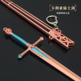 [22CM~8.66"] Metal Kalia Knight Sword Elden Ring Anime Game Peripheral Cold Weapon Toy for Boy Man Gift Ornament Decoration Collection