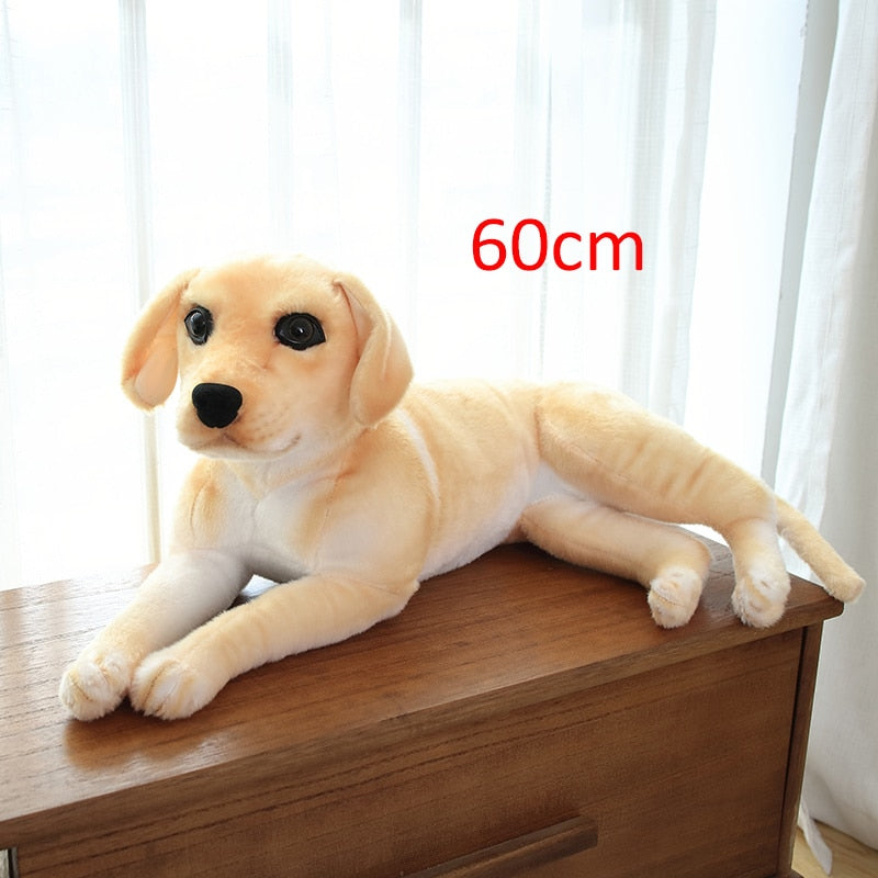 Simulation Golden Retriever Doll Plush Toys Cute Large Dog Guide Dog Stuffed Soft Animal Toys for Kids Accompany Doll Gifts