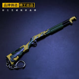 [18CM~7.08"] S1897 PUBG APEX CSGO Gun Game Peripheral Metal Weapon Model Keychain 1/6 Doll Equipment Accessories Ornament Decoration Boy