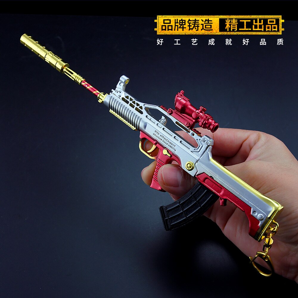 [20CM~7.87"] QBZ-95 Automatic Rifle Chinese Gun Metal Weapon Model PUBG Game Peripheral War Military Soldier 1/6 Doll Equipment Toys Boy