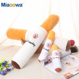30-110cm Funny Smoking Cylindrical Sleeping Cigarette Pillow Smulation Plush Toys Fashion Boyfriend Birthday Gift