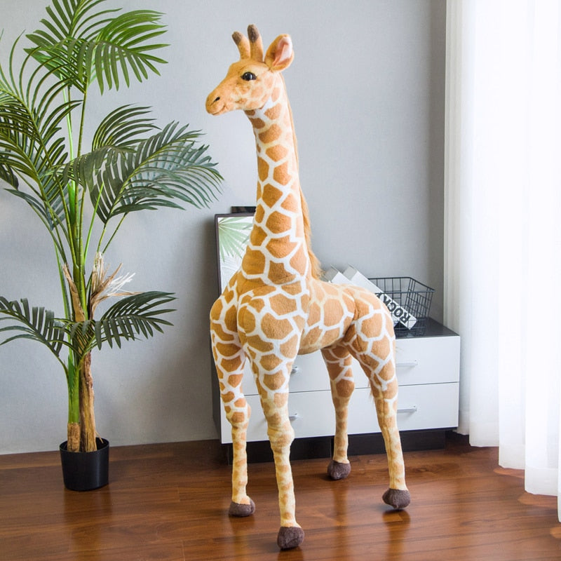 140cm Simulation Kawaii Giraffe Plush Toys Stuffed Animals Dolls Soft Kids Children Baby Birthday Gift Room Decor