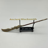 [22CM~8.66"] Azure Dragon Crescent Glaive Wo Long: Fallen Dynasty Guan Yu Game Peripherals 1:6 Ancient Chinese Metal Weapon Model Crafts