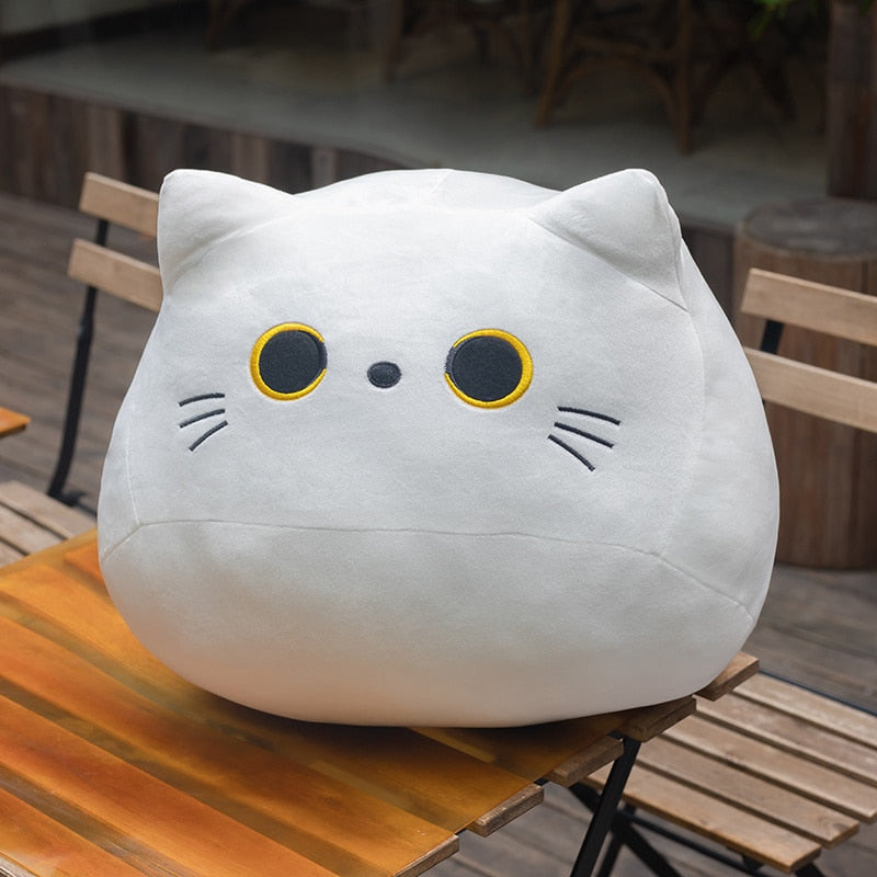 18-55cm Lovely Cat Plushie Toys Cute Fat Kitten Pillow Stuffed Soft Animal Cushion Squishy Toy for Children Girls Xmas Gifts