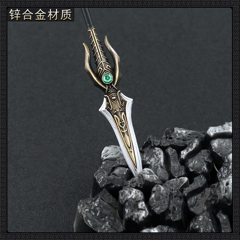 [22CM~8.66"] Metal Spear Lance Dynasty Warriors Zhao Yun Weapon Model Game Peripheral Home Decoration Collect Toys Equipment Accessories
