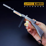 [17CM~6.69"] Thompson Submachinegun Metal Gun Weapon Model PUBG Game Peripheral 1/6 Soldier Equipment Accessorie Military War Miniatures
