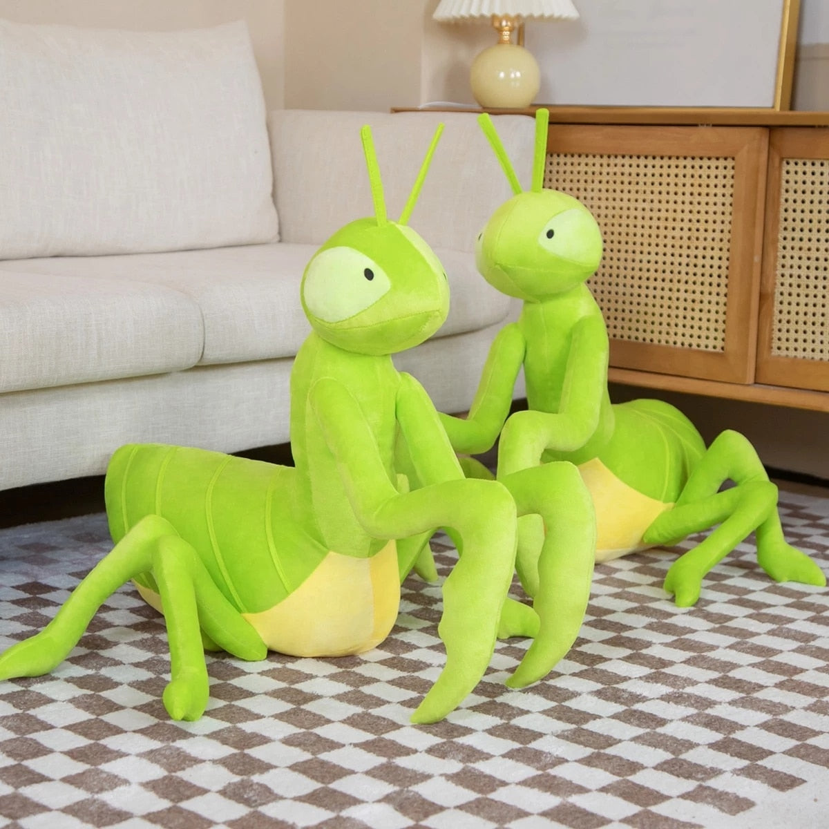 70CM Creative Funny Simulation Insect Plush Toys Stuffed Cartoon Dolls Kawaii Praying Mantis Pillow Kids Boys Birthday Gifts
