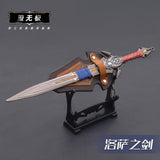 [22CM~8.66"] Sword of Lothar Full Metal Weapon Model Dragon Claw Movie Game Peripheral Doll Equipment Crafts Decoration Collection Toys