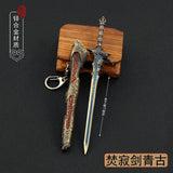 [16CM~6.29"] Burning Silence Sword 1/6 Full Metal Replica Miniatures Game Anime Peripherals Doll Equipment Accessories Toy for Male Boys